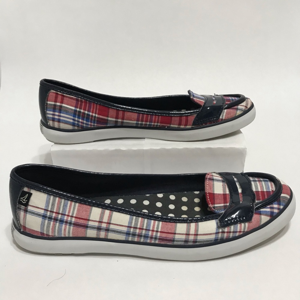 4th of July Sperry Red White Blue Slip On